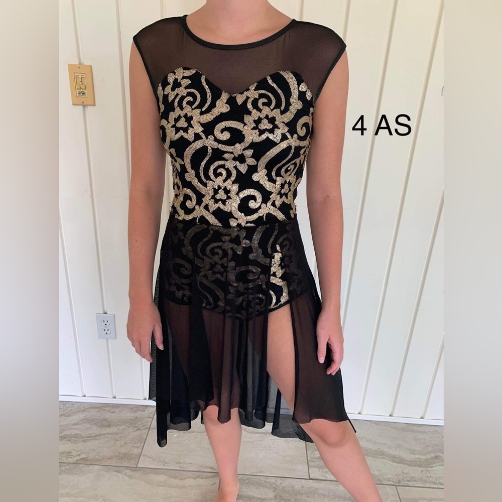 WEISSMAN Lyrical Dance Ice Skating Costume Small Adult - Picture 2 of 2